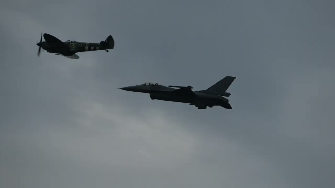 Heritage flight -  The last dance at the 44rd International Sanicole Airshow 2024...