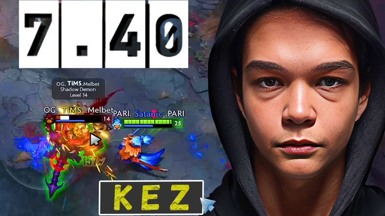 Как выглядит KEZ 1-го ранга в патче 7.40?! 🤯