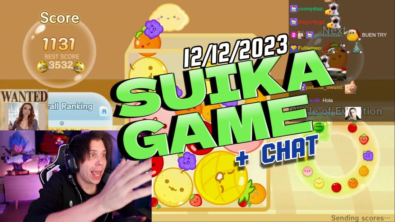 RUBIUS intenta SUPERAR su RECORD en SUIKA GAME 🍉🍊|| DIRECTO 12/12/2023