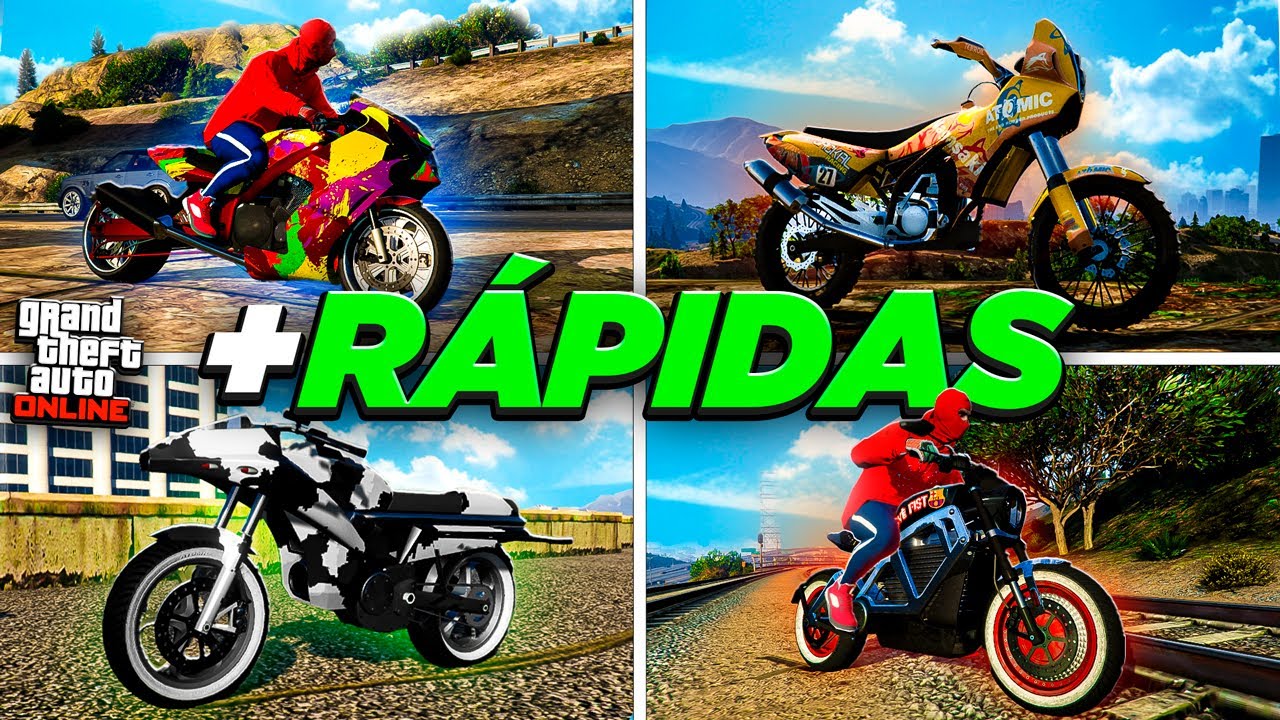 ESSAS SÃO AS 7 MOTOS MAIS RÁPIDAS DO GTA 5 ONLINE!