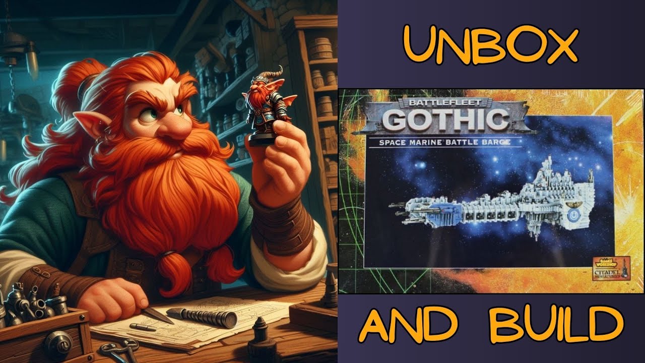 Battlefleet Gothic Space Marine Battle Barge: Unbox and Build