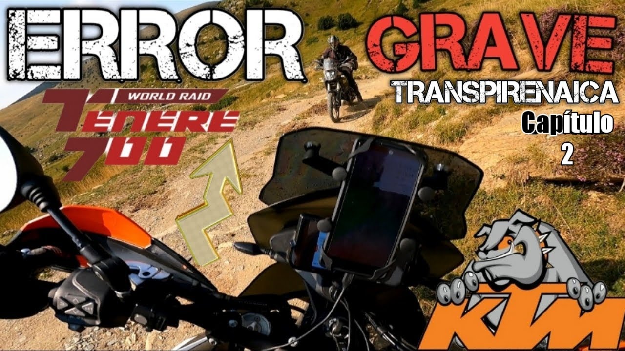 TRANSPIRENAICA en MOTO|TENERE 700 casi termina en  CHOQUE FRONTAL🙆‍♂️ con KTM 790 R