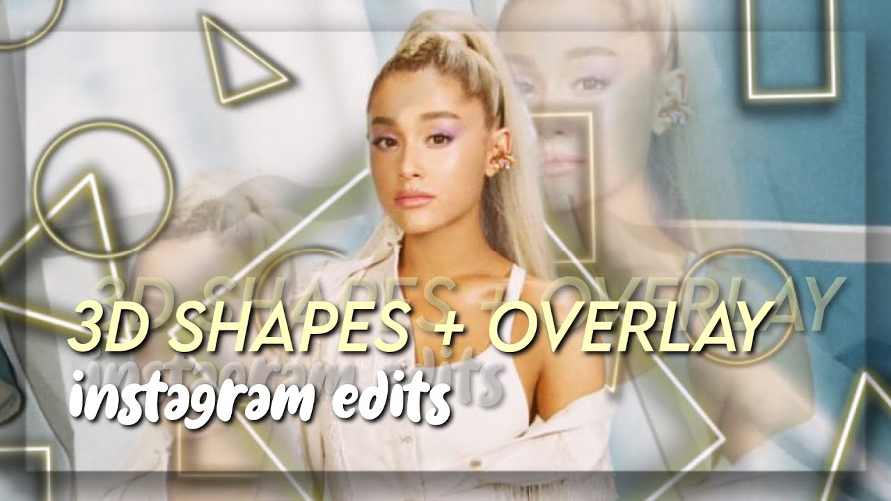 3d shapes + overlay edits that are mesmerizing