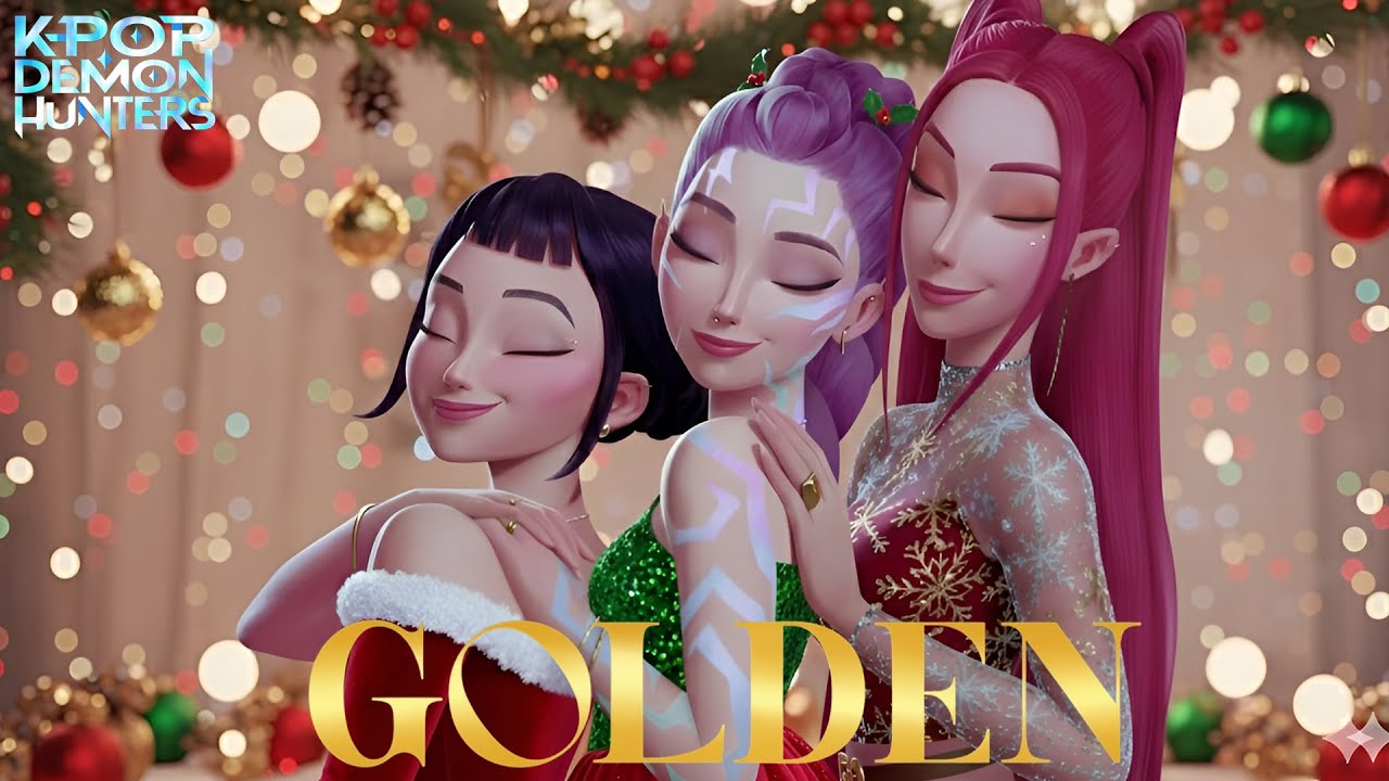 Golden Christmas Demon Hunters (Animated Music Video) Croco Beat