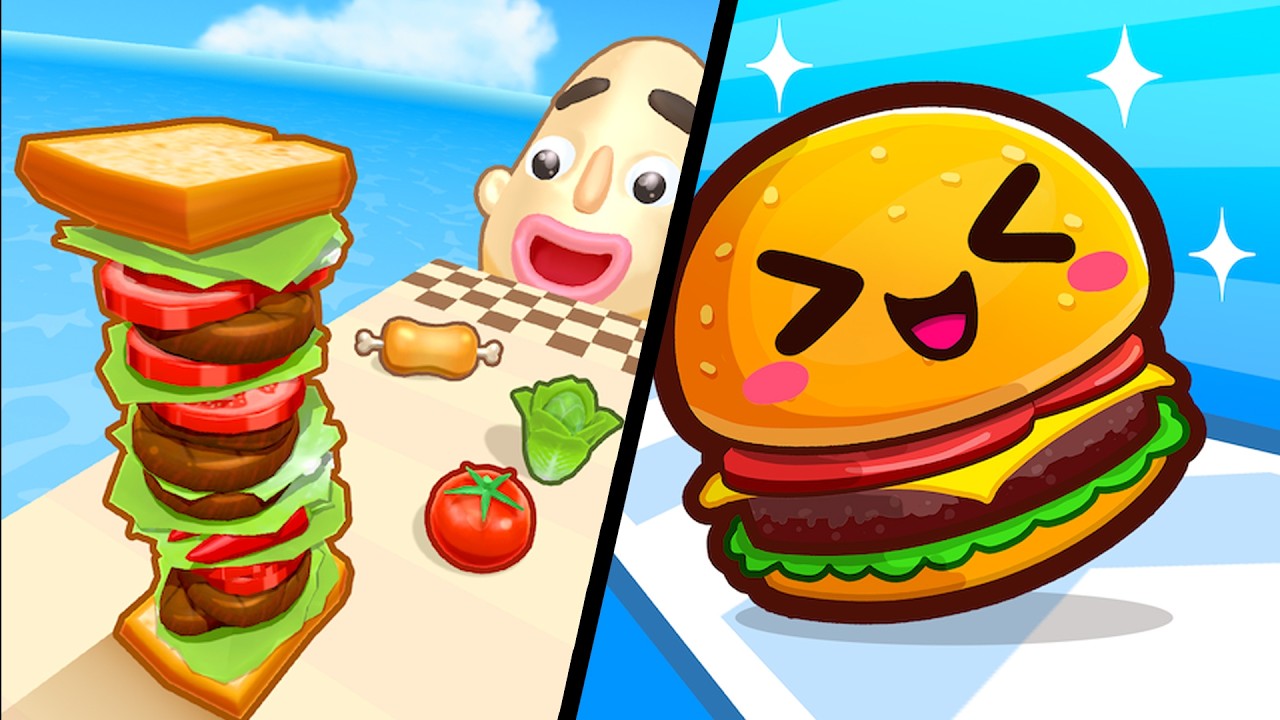 Sandwich Runner vs Food Run - All Level Gameplay Android,iOS  #13