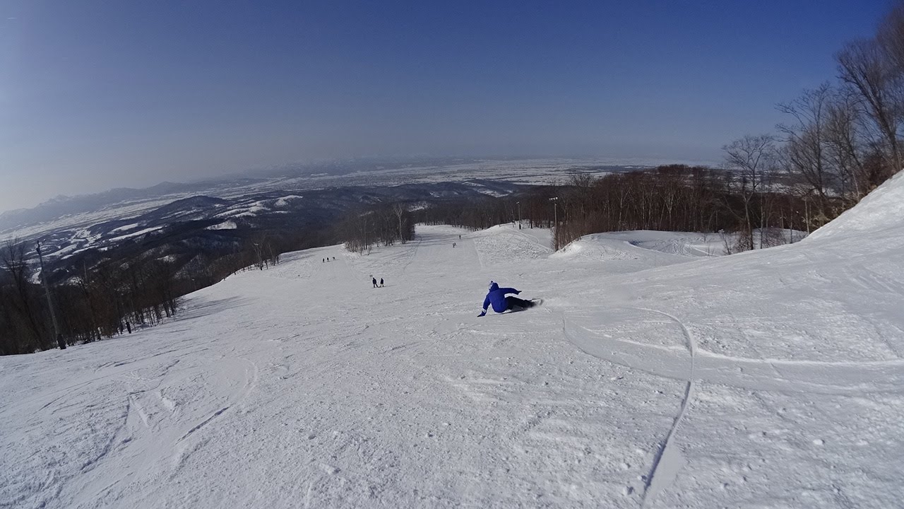 スノーボードカービング　ひで爺さんを追い撮り　Kessler Cross 168 Snowboard Carving