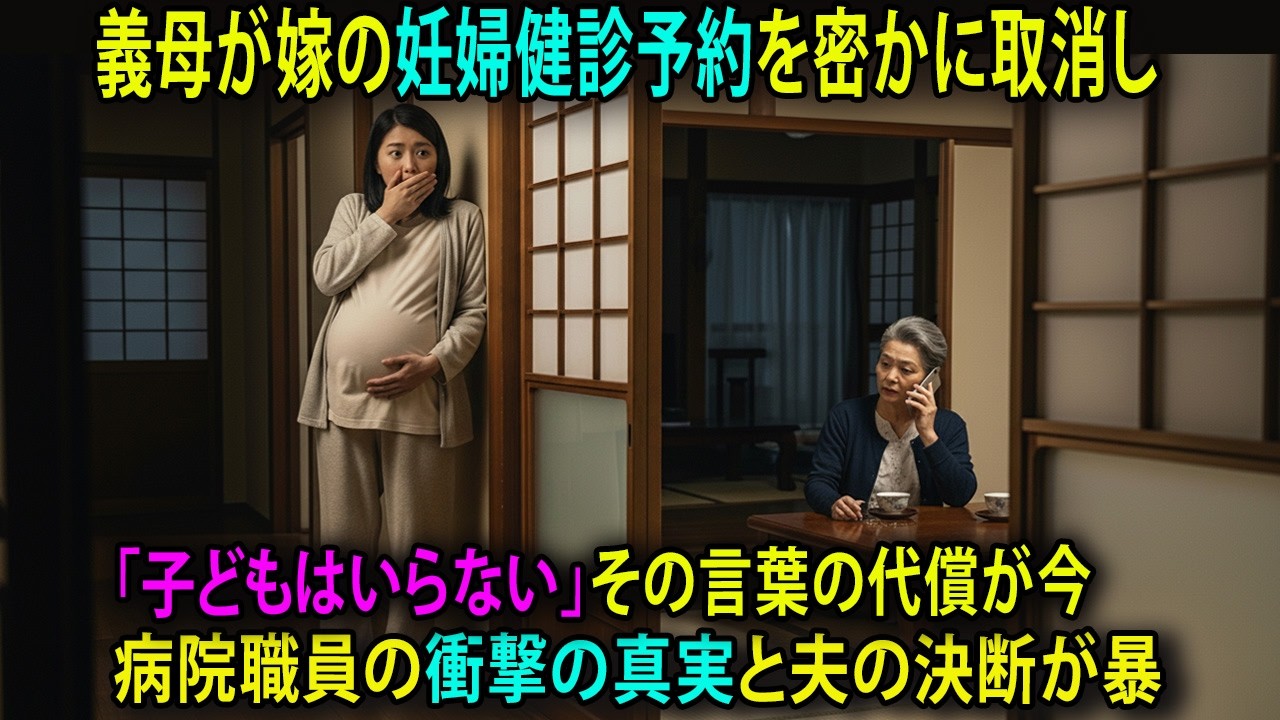 嫁の検診を勝手にキャンセルする義母。「赤ちゃんなんていらない」暴言の代償は、家族全員からの絶縁