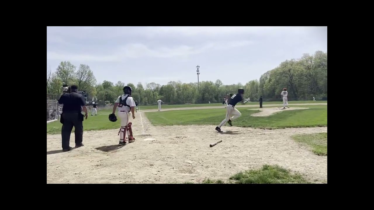 Dylan Siriano - 2025 JV RBI double off left field fence vs Berlin