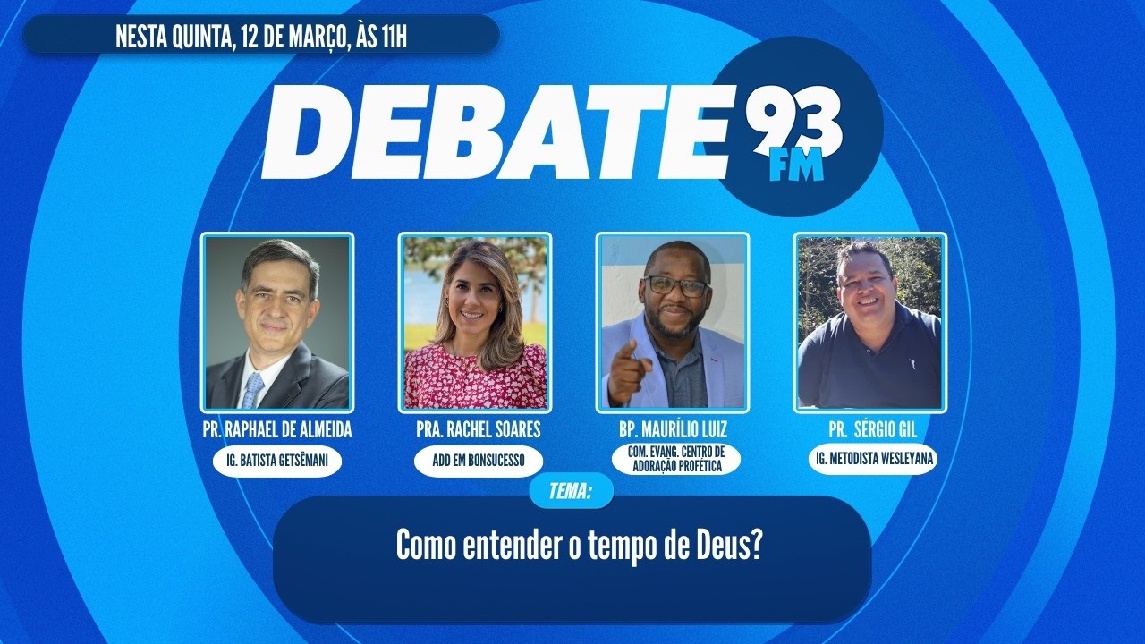 Tempo de Deus - Como entender o tempo de Deus? - Debate 93 - 12/03/2026