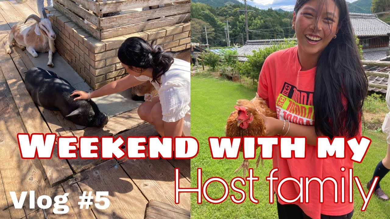 Spending time with my Japanese host family! |Japans country side| Animal petting| 💓🌸🐷