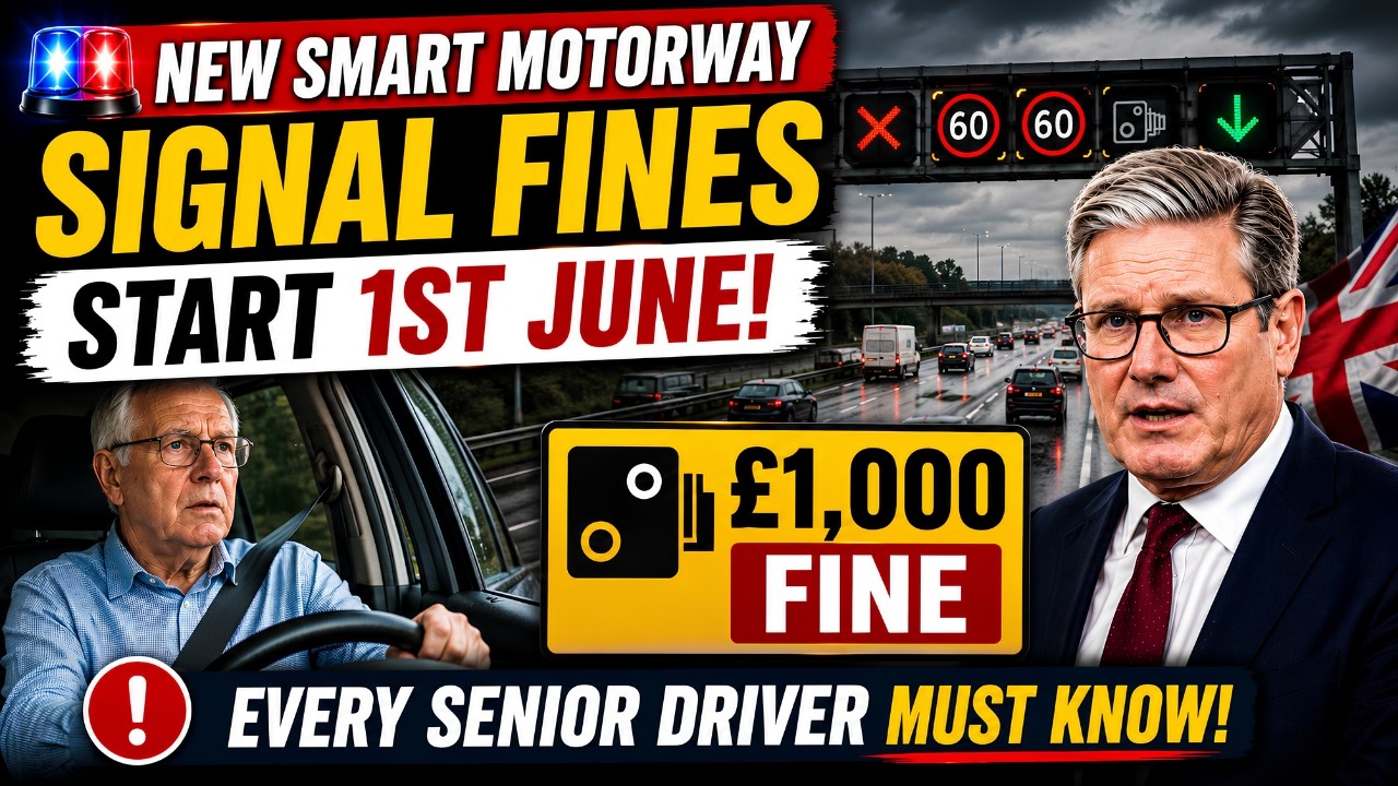 🚨 New Smart Motorway Signal Fines Start 1st June &ndash; Every Senior Driver Must Know!
