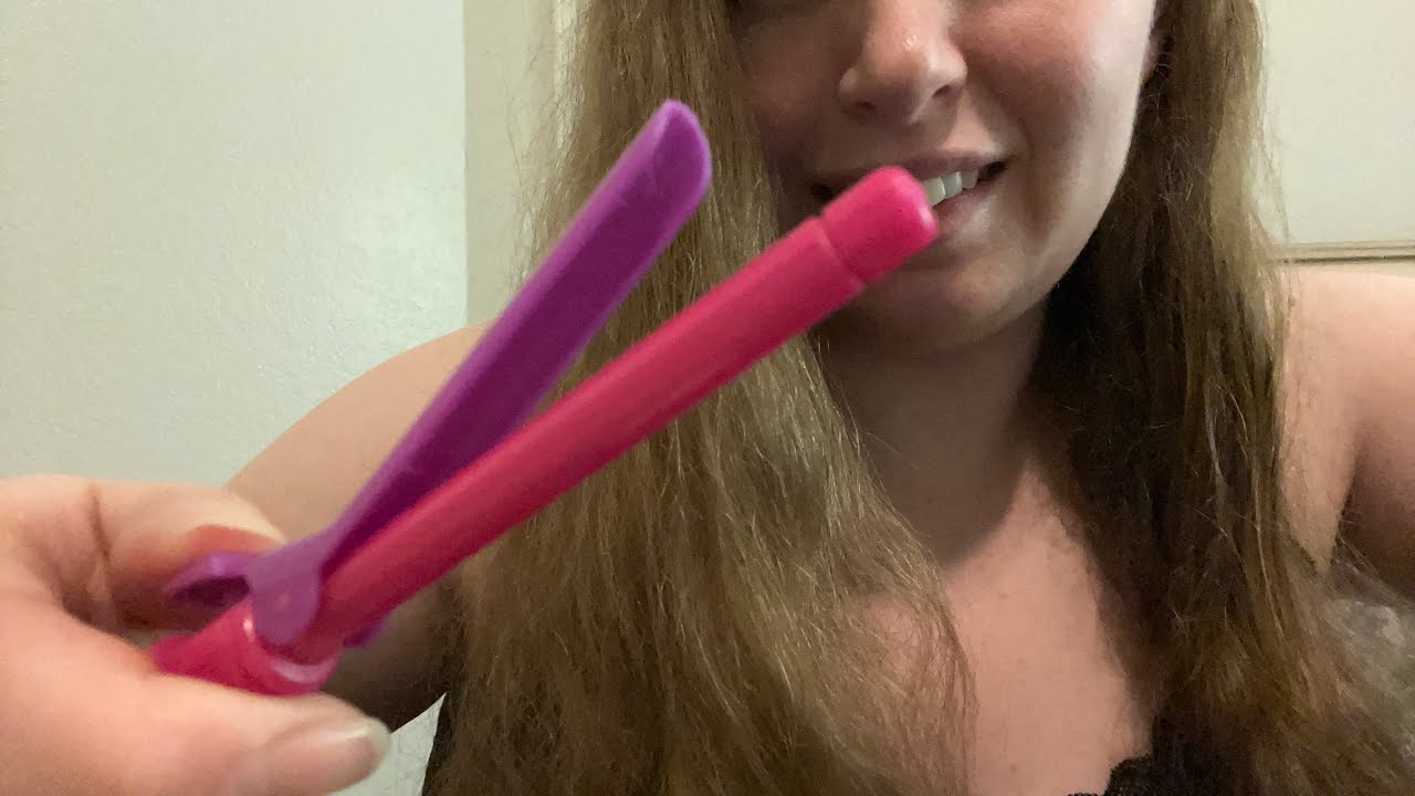 ASMR curling your hair
