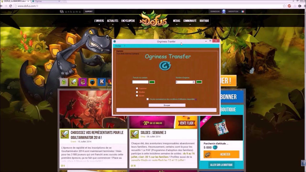 DOFUS - Ogrines Gratuites