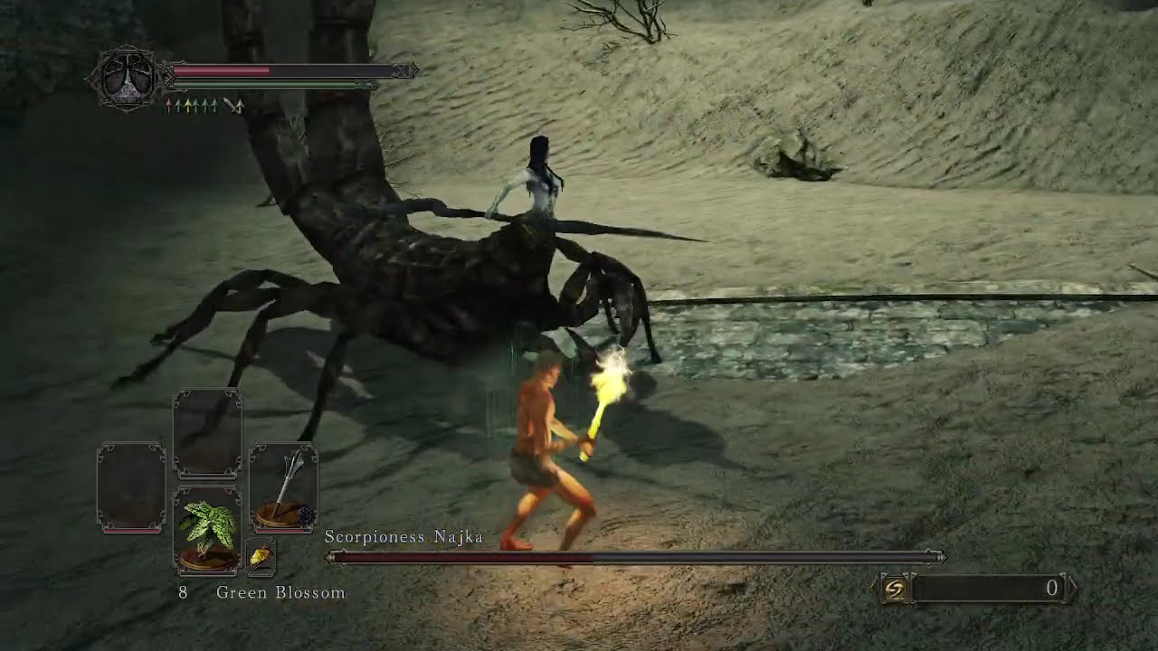 DS2:SotfS Scorpioness Najka SL1 CoC No Roll/Block/Parry [Flawed]