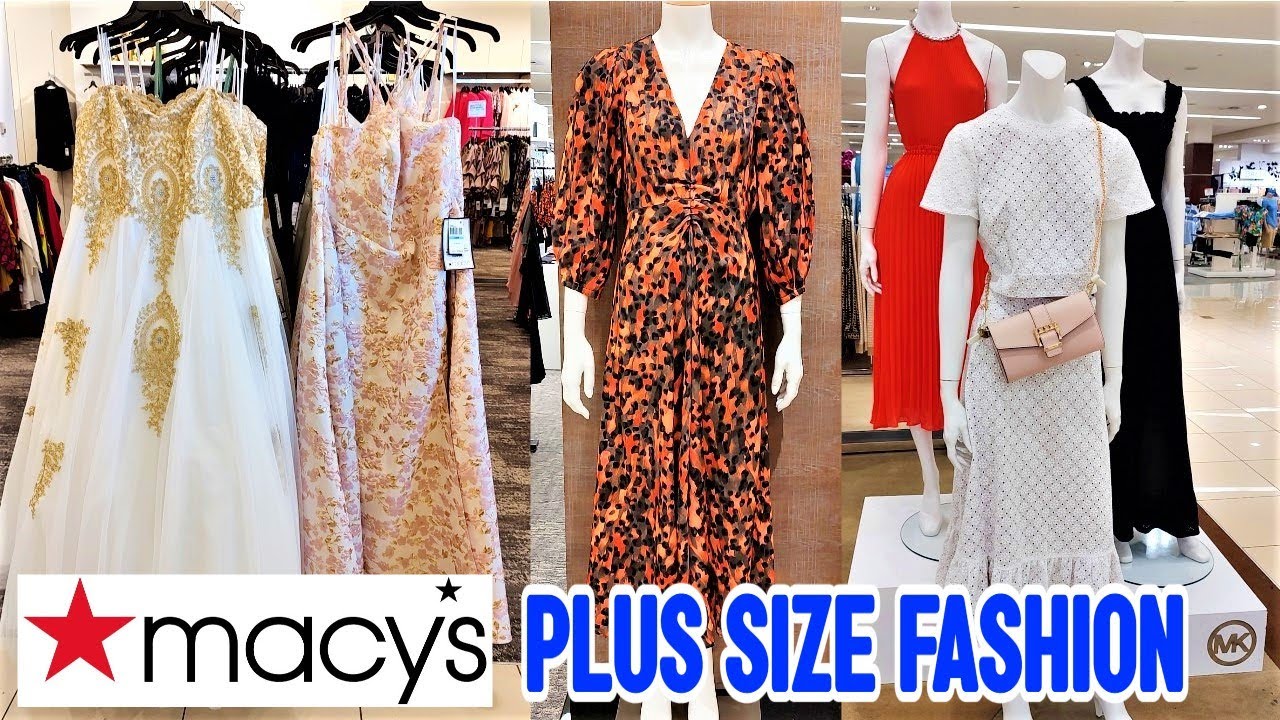 👗MACY'S FASHION DRESSES PLUS SIZE! MACY'S SHOPPING DESIGNER DRESSES & GOWNS! MACY'S SHOP WITH ME