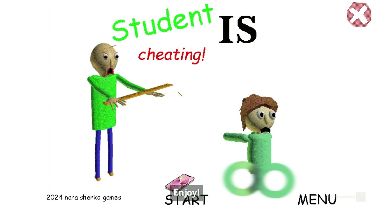 Я решил! | Студент жульничает [Мод Baldi's Basics]