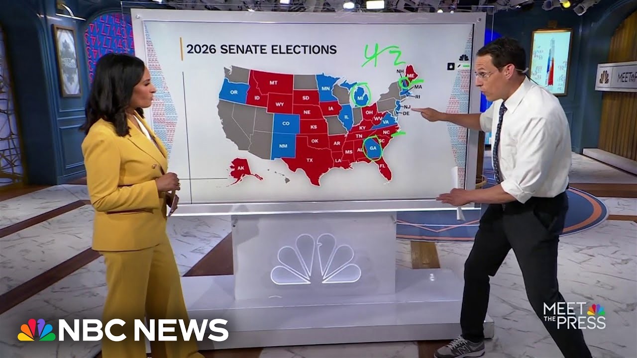 Steve Kornacki breaks down the states Democrats &lsquo;have to win&rsquo; in midterms for control of the senate