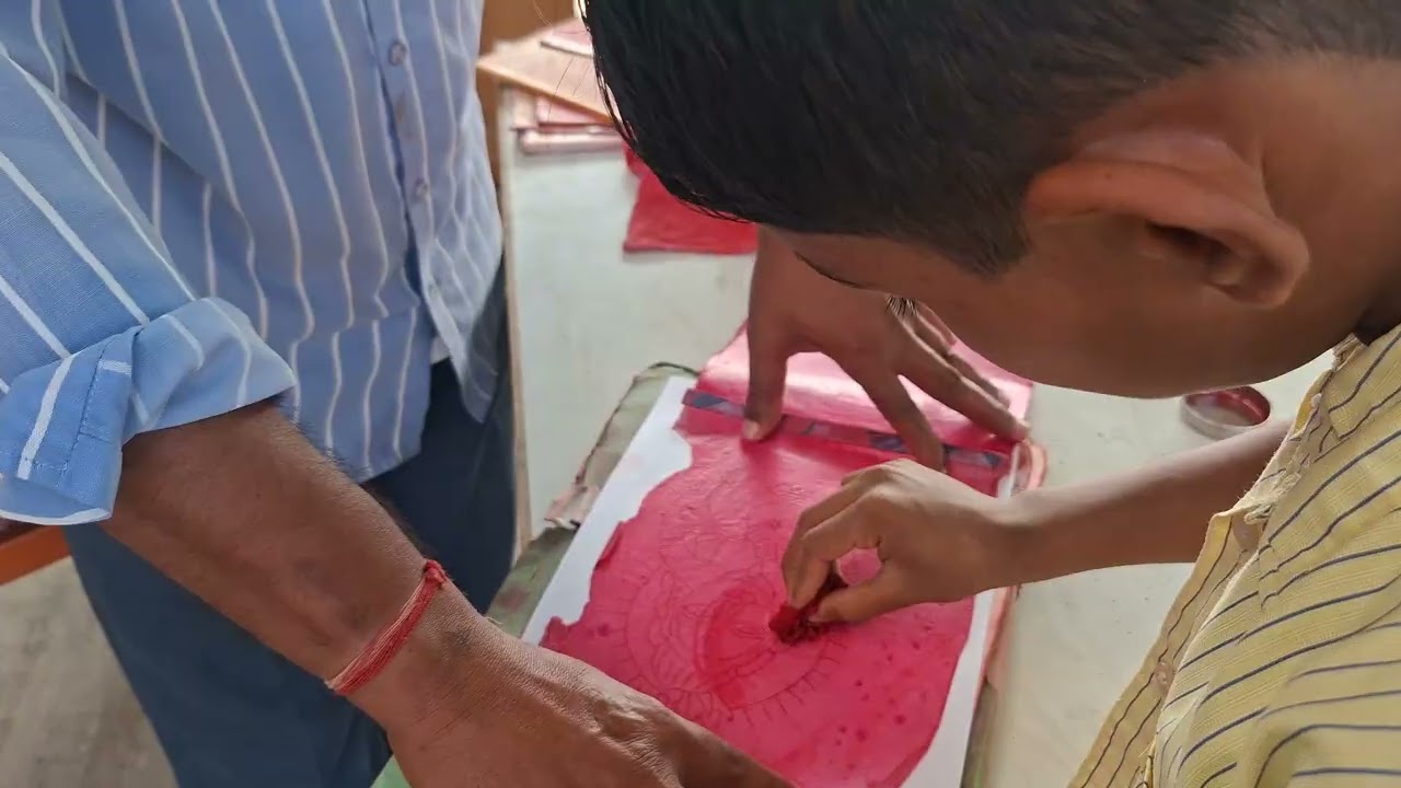 Sandhar Primary school #આનંદદાયી_શનિવાર #painting #primaryschool #students 