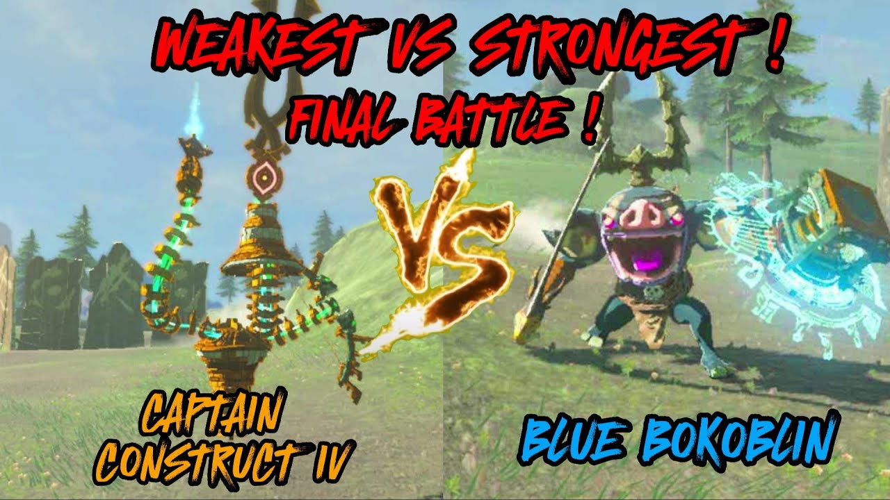 BOKOBLIN (BLUE) VS CAPTAIN CONSTRUCT IV !  (The Legend of Zelda: Tears of the Kingdom)