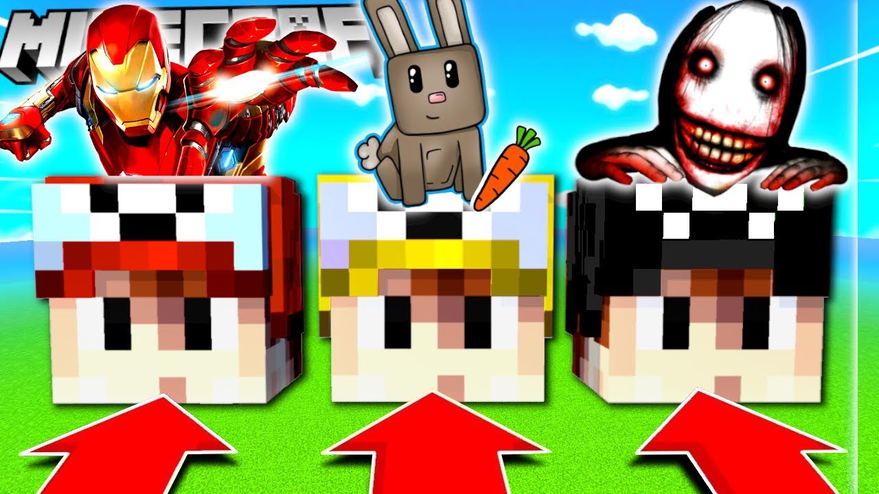 NIE WYBIERZ ZŁEJ GŁOWY VITO (IRONMAN, KICEK, JEFF THE KILLER)MATRUNER MINECRAFT