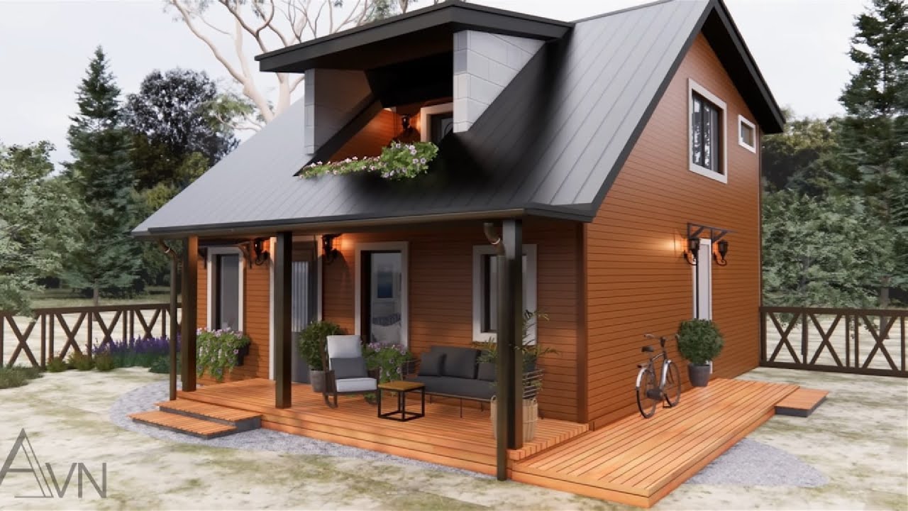 72m2 Amazing Cozy Two-Storey House Design