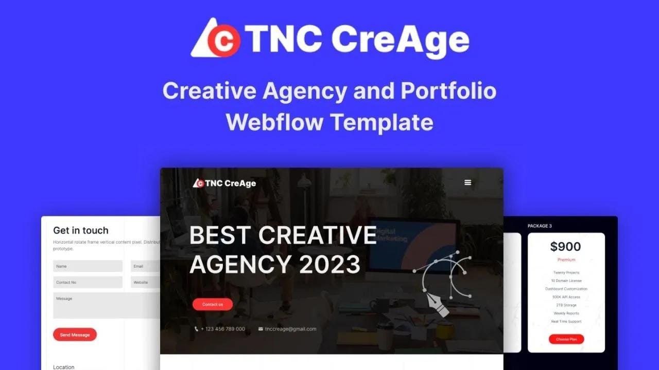 How to Create a Creative Agency Website Using the TNC CreAge Webflow Template