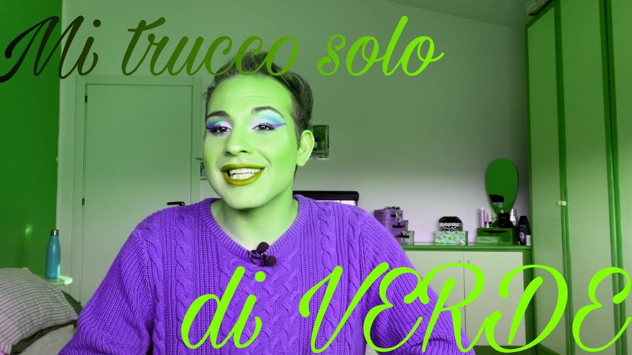 MI TRUCCO SOLO DI VERDE 💚 *challenge*
