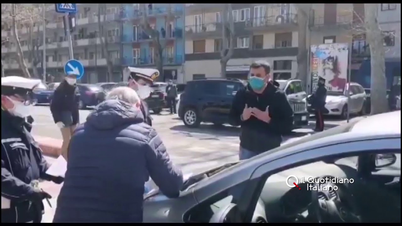 Coronavirus Bari, anziano fermato in corso Mazzini: 