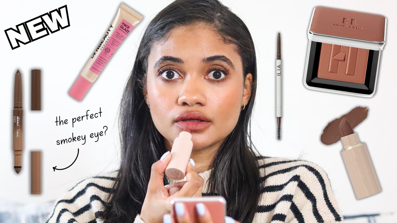 New Makeup Products | full face of new makeup ft. Haus Labs, About-Face, Westman Atelier & More!