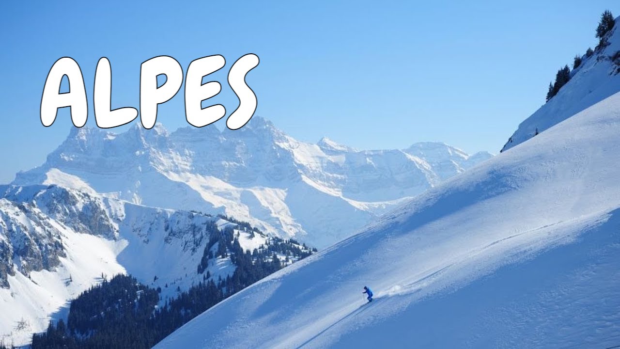 Paisajes de invierno, los Alpes, landscapes