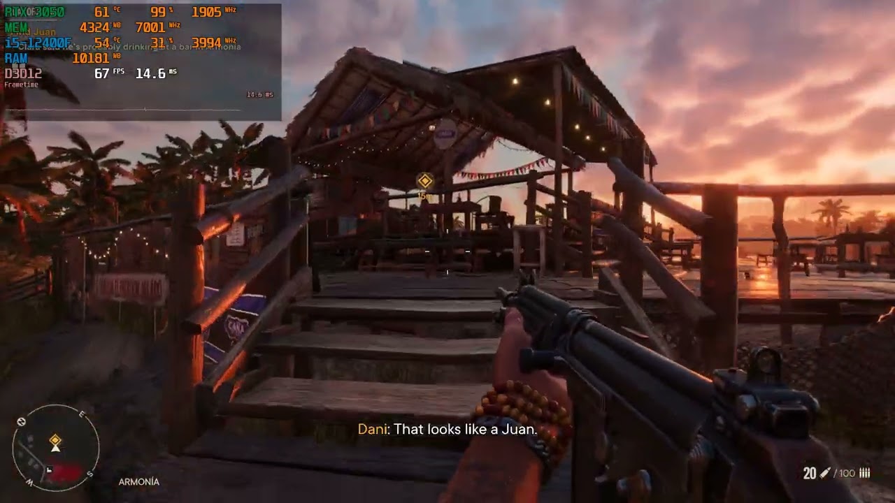 Far Cry 6 - RTX 3050 8GB + i5-12400F