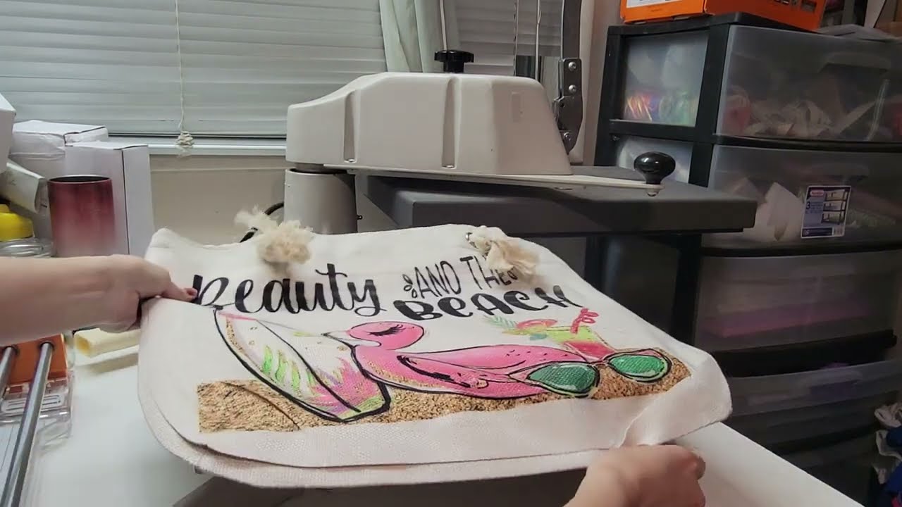 Beach Totes!!! Sublimation on burlap Beach totes, New product alert at PNW Blanks