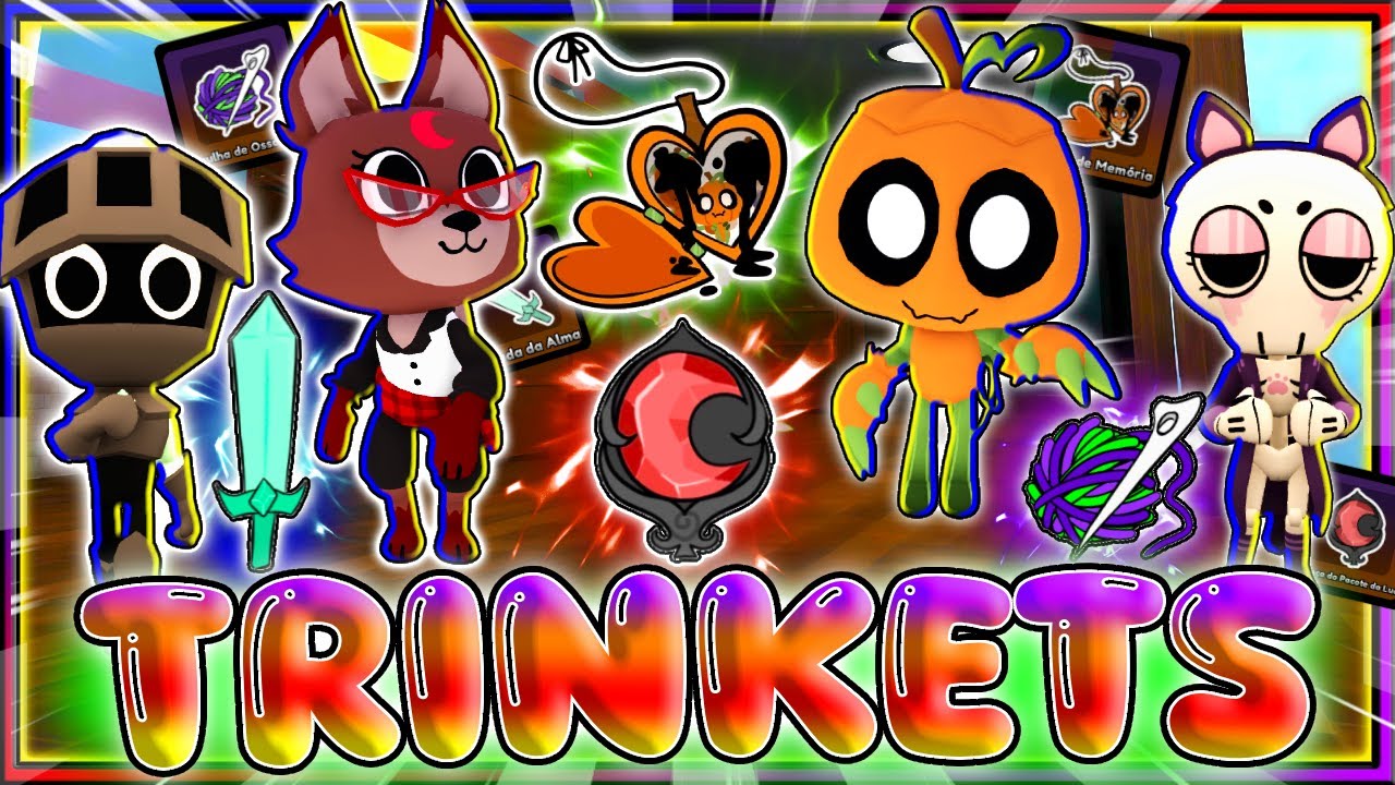 🤔BONS❓😲TESTAMOS TODOS os TRINKETS de HALLOWEEN❗🎃DANDY'S WORLD 