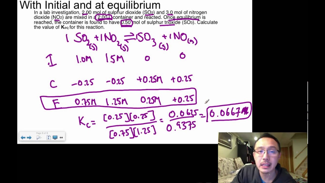 Chem 8.3 - Calculating Keq with ICE tables