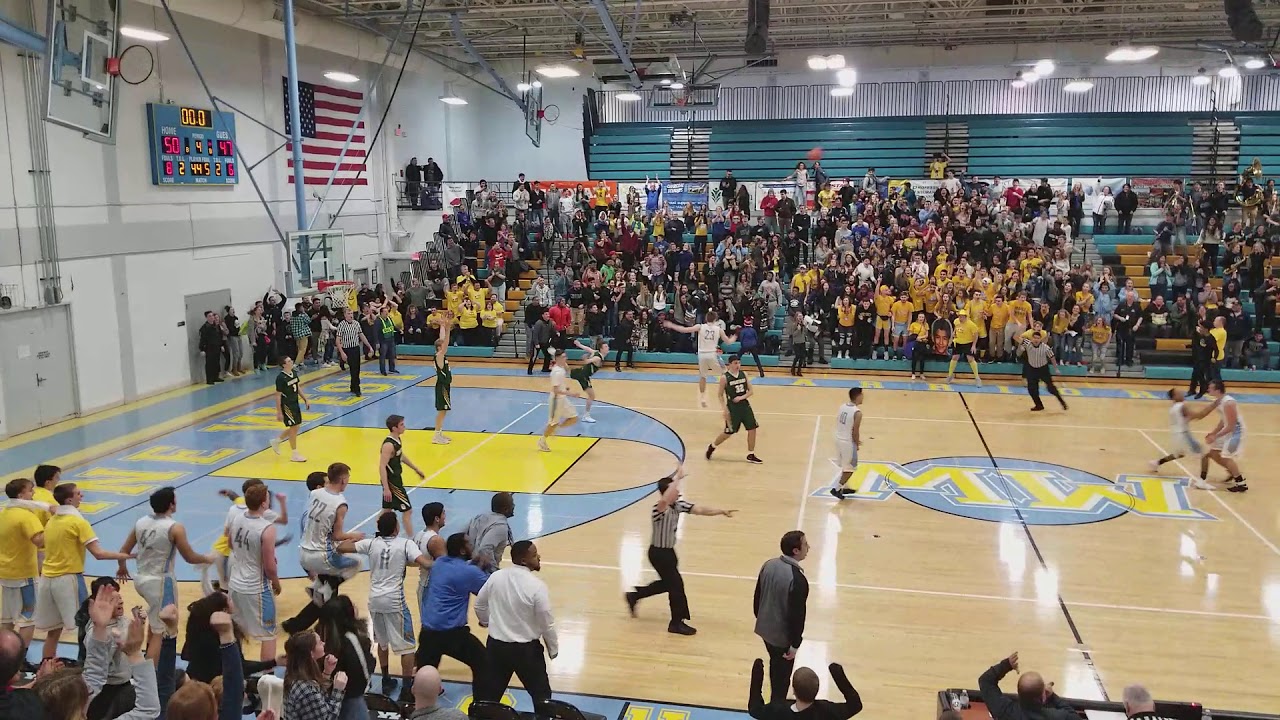 Maine West high school boys basketball game buzzer beater finish. Feb 2018