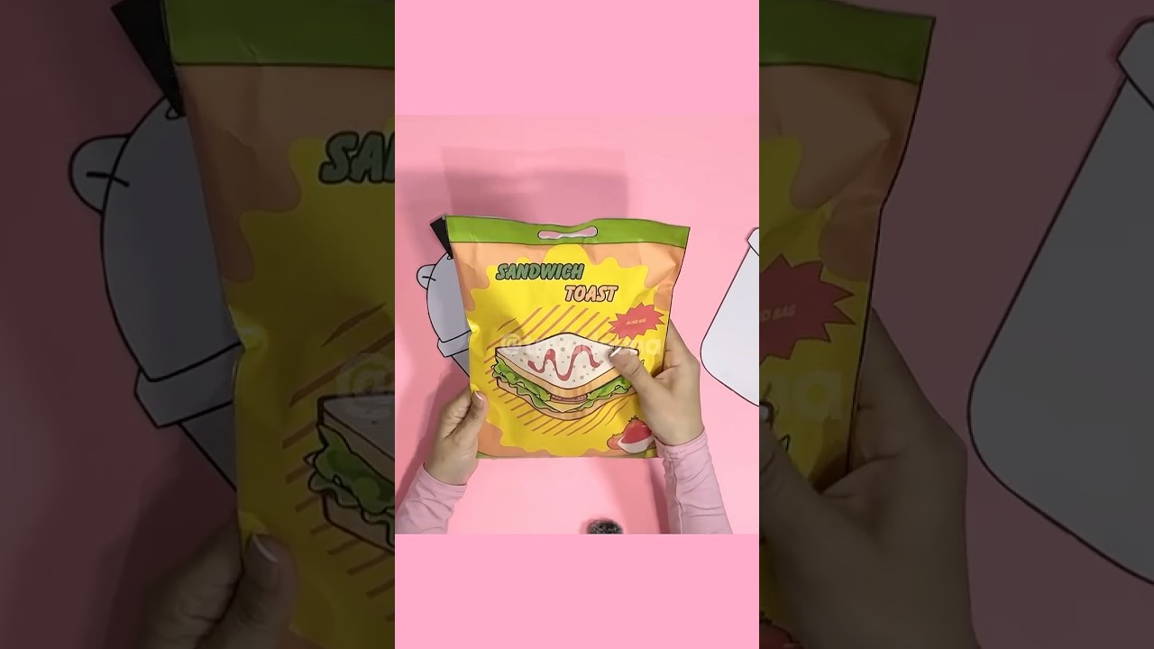 Sandwich toast blind bag #blindbag #unboxing #unboxing #papersquishy #fakefood #papercraft