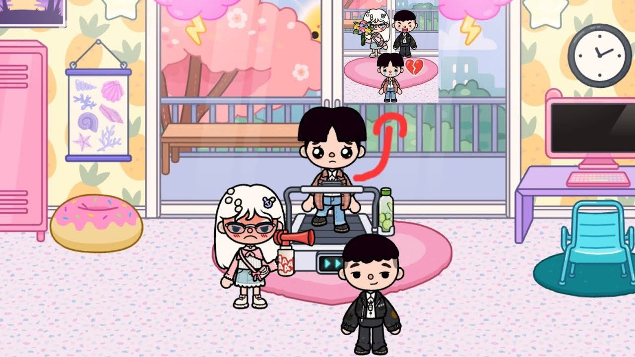 my girlfriend wants to diet cause I'm fat | very sad story ( part all ) 🙄💔🍔 | toca life story | toca