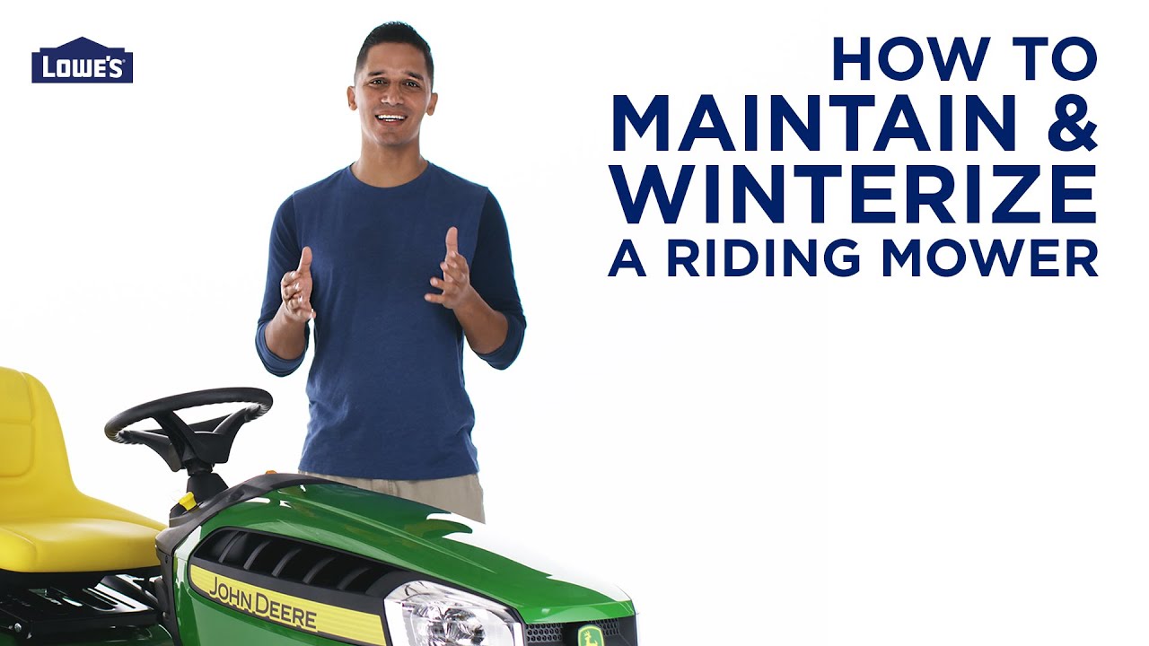 How To Maintain & Winterize a Riding Lawn Mower