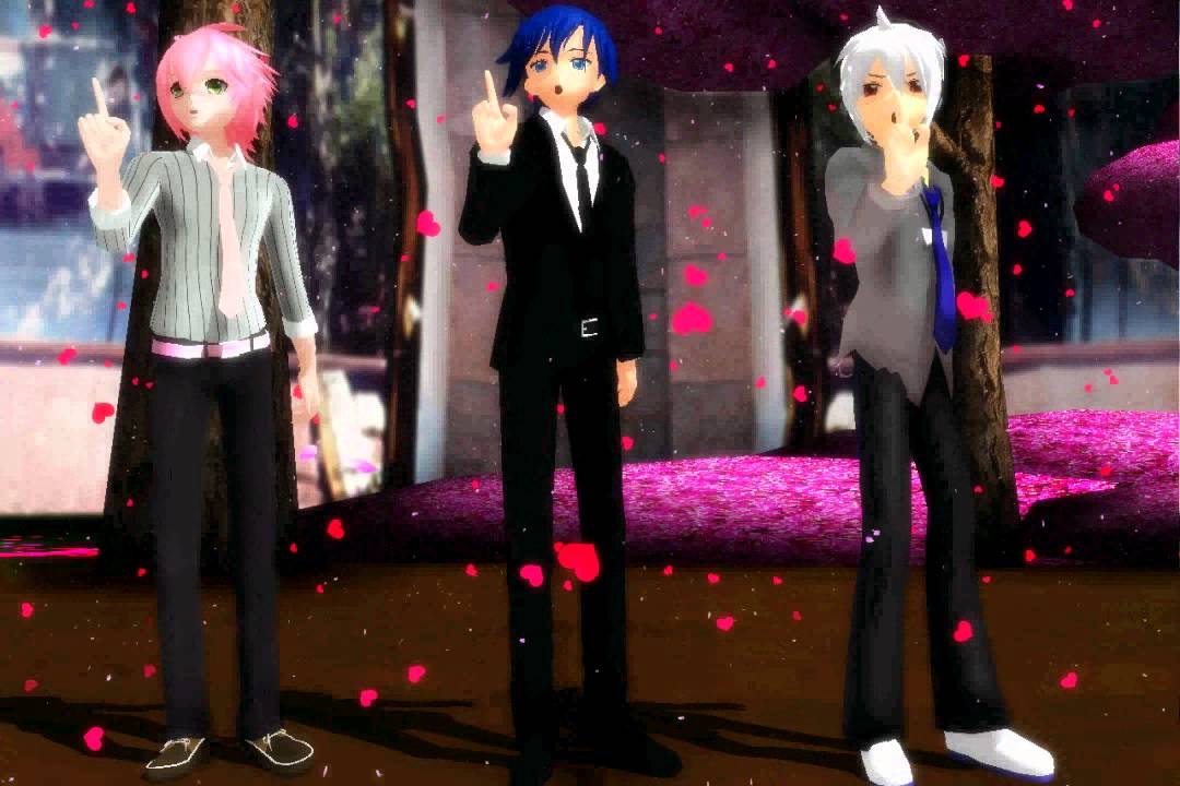 【MMD】Bakunyumorion Male Ver. 【VY2 Yuuma, KAITO, Honne Dell】