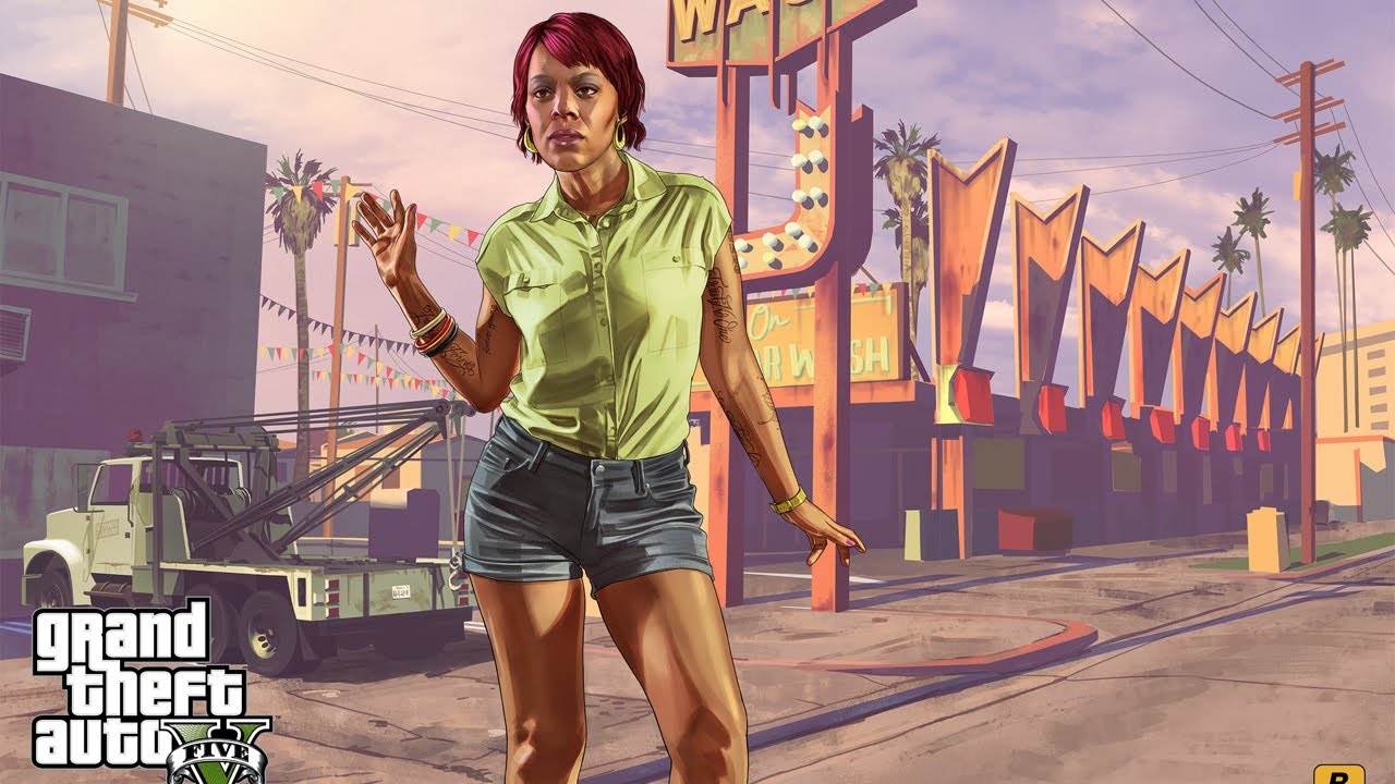GTA V  - Franklin Tow Truck Mission with Tonya - Gameplay