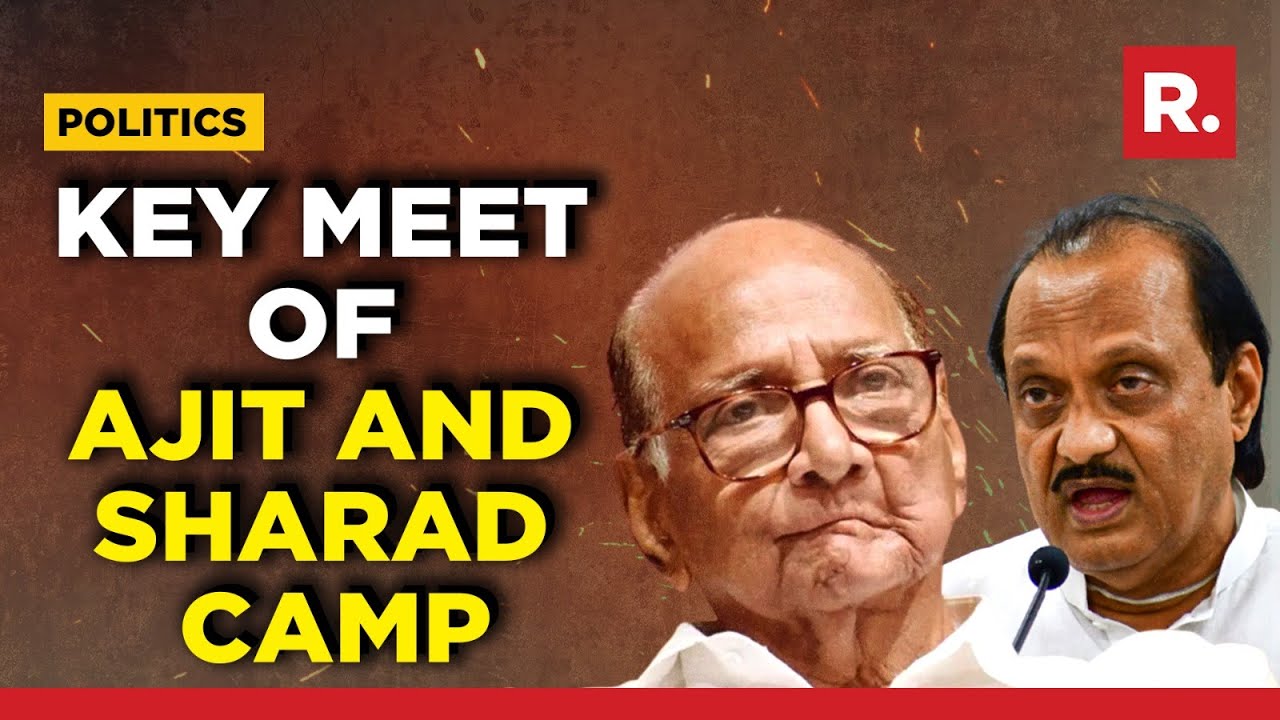 Maharashtra Political Thriller: Ajit Pawar & Top Camp Leaders Meet Sharad Pawar