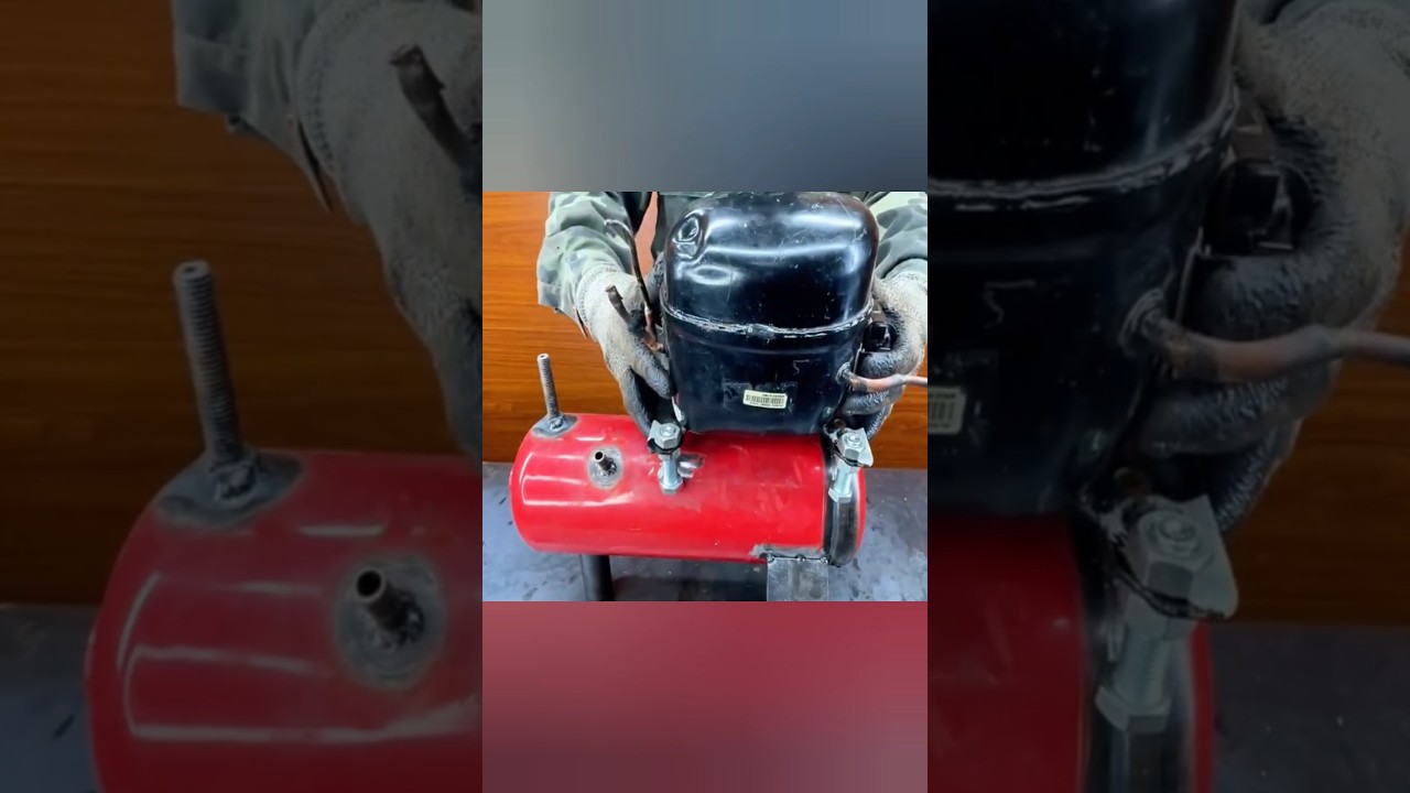 Этот мужчина превратил мусорный огнетушитель в мощный воздушный насос! 🔥💨