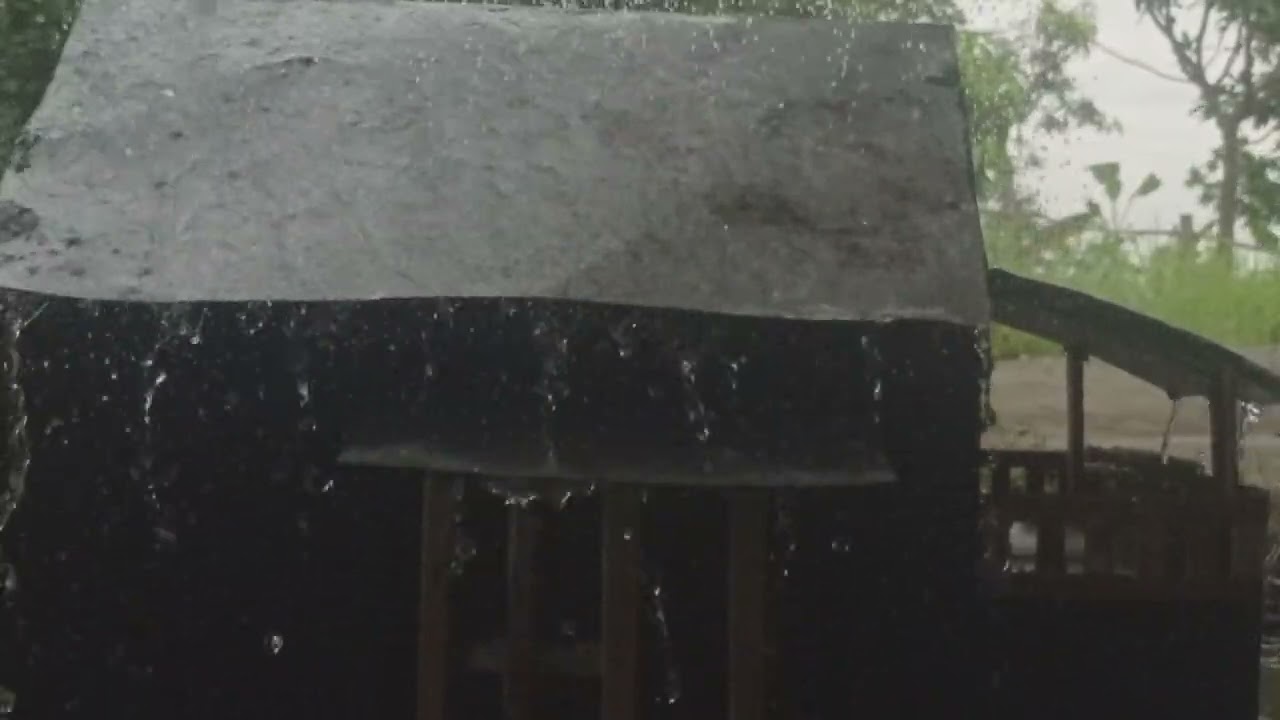 No Ads Rain Sounds for Sleeping – ASMR Powerful Rain & Thunder Sounds