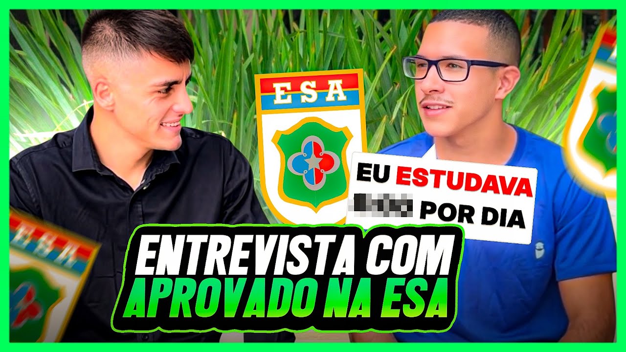Aprovado na ESA conta COMO ESTUDOU para o Concurso! | Entrevista com CLASSIFICADO | Nicolas Lazaroto