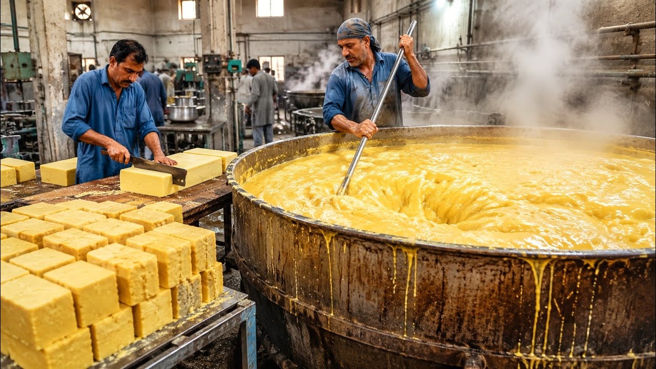How Laundry Soap Is Made in Factories | Detergent Soap Manufacturing Process 