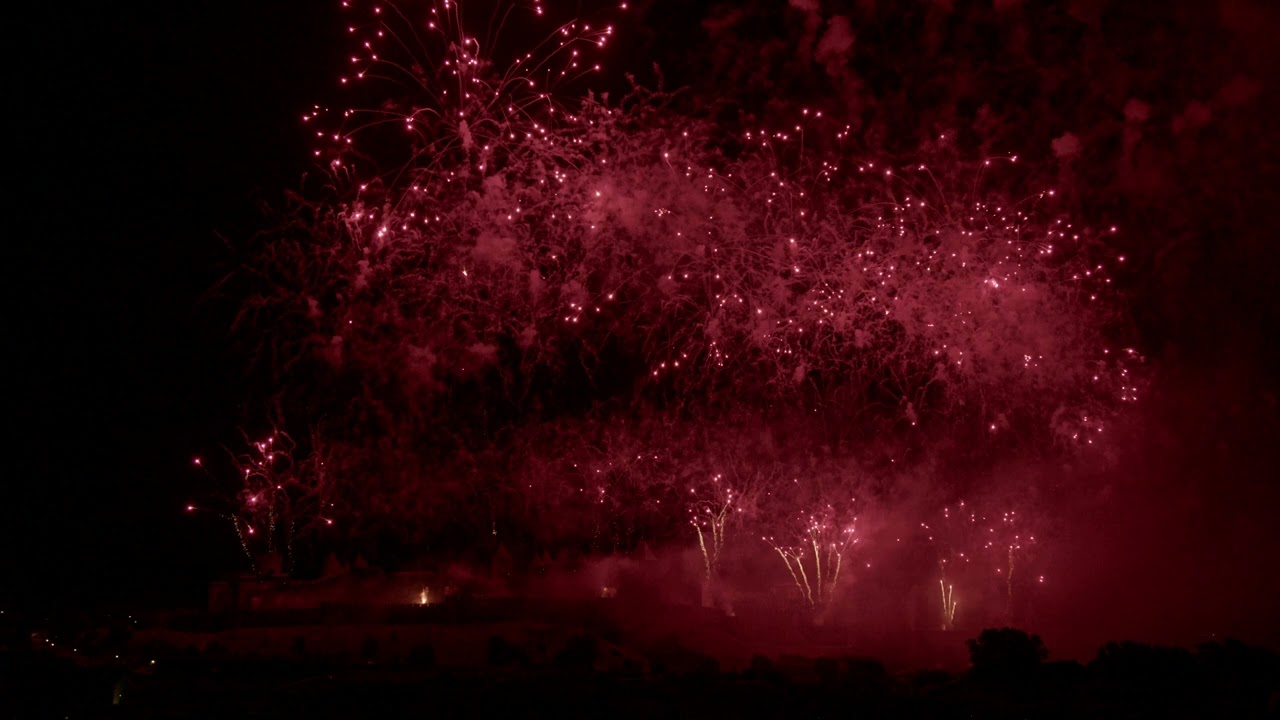 Feu d'artifice de Carcassonne du 14 juillet 2024
