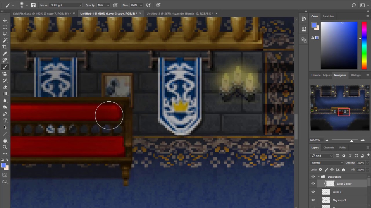 RPGMakerMV Speed Parallax Map - Castle Interior
