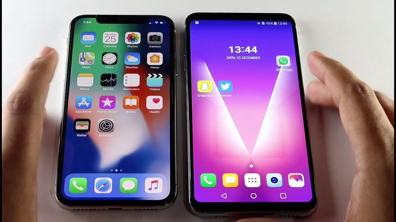 IPHONE X Vs LG V30+ | SPEED TEST !!