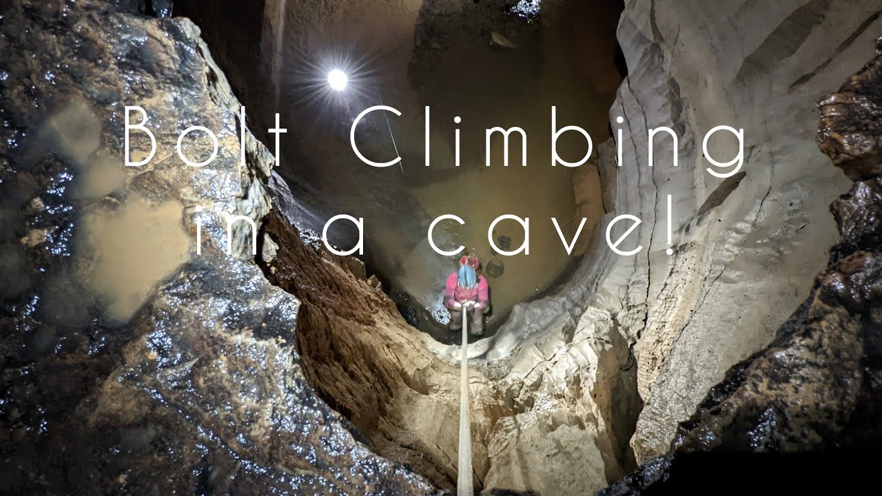Bolt Climbing in a Cave!