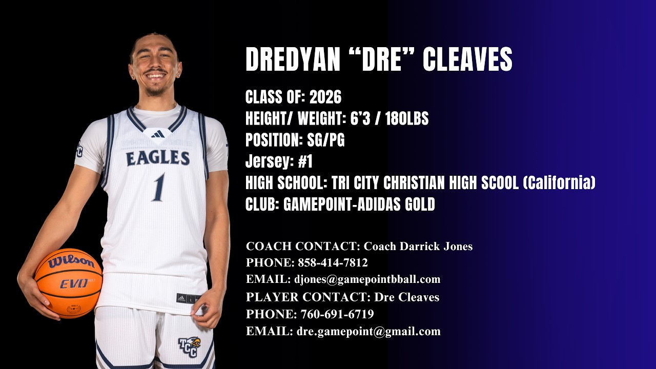 2026  DRE CLEAVES FILM TCC